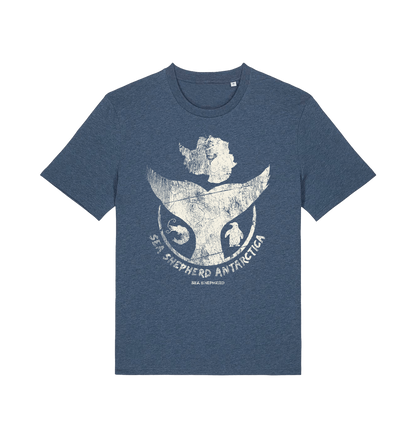 Dark Heather Blue Printed T-shirt