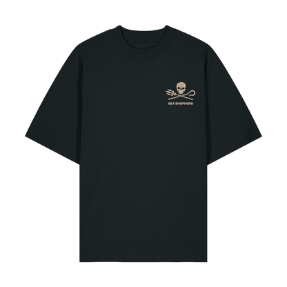 Black Printed T-shirt Front
