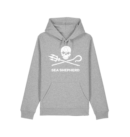 Heather Grey Printed Hoody Front