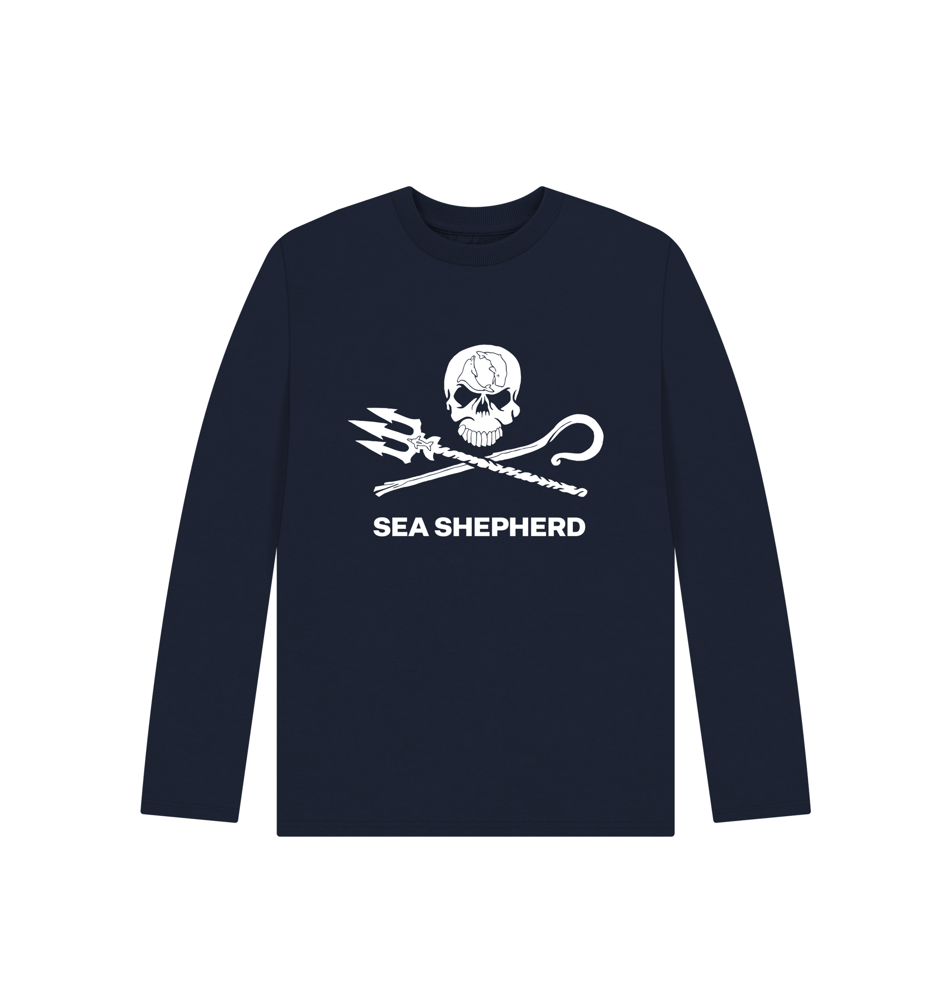 Navy Blue Printed Kids T-Shirt