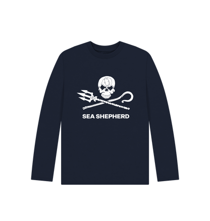 Navy Blue Printed Kids T-Shirt
