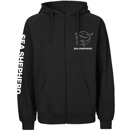 Black, Black/White Jacket Front