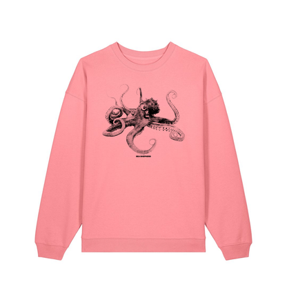 Pink Joy Printed Sweater Front