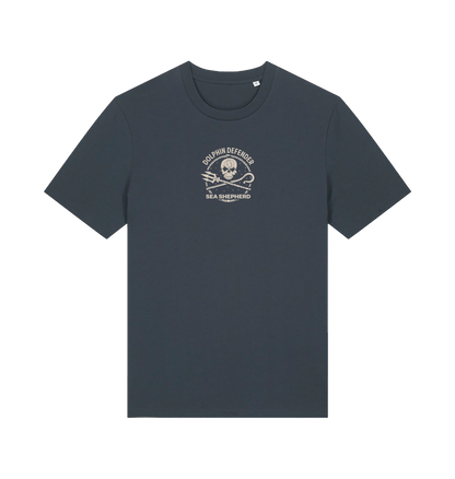 India Ink Grey Printed T-shirt Front