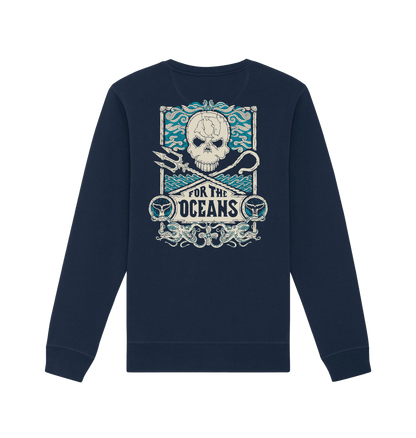 French Navy Printed Sweater
