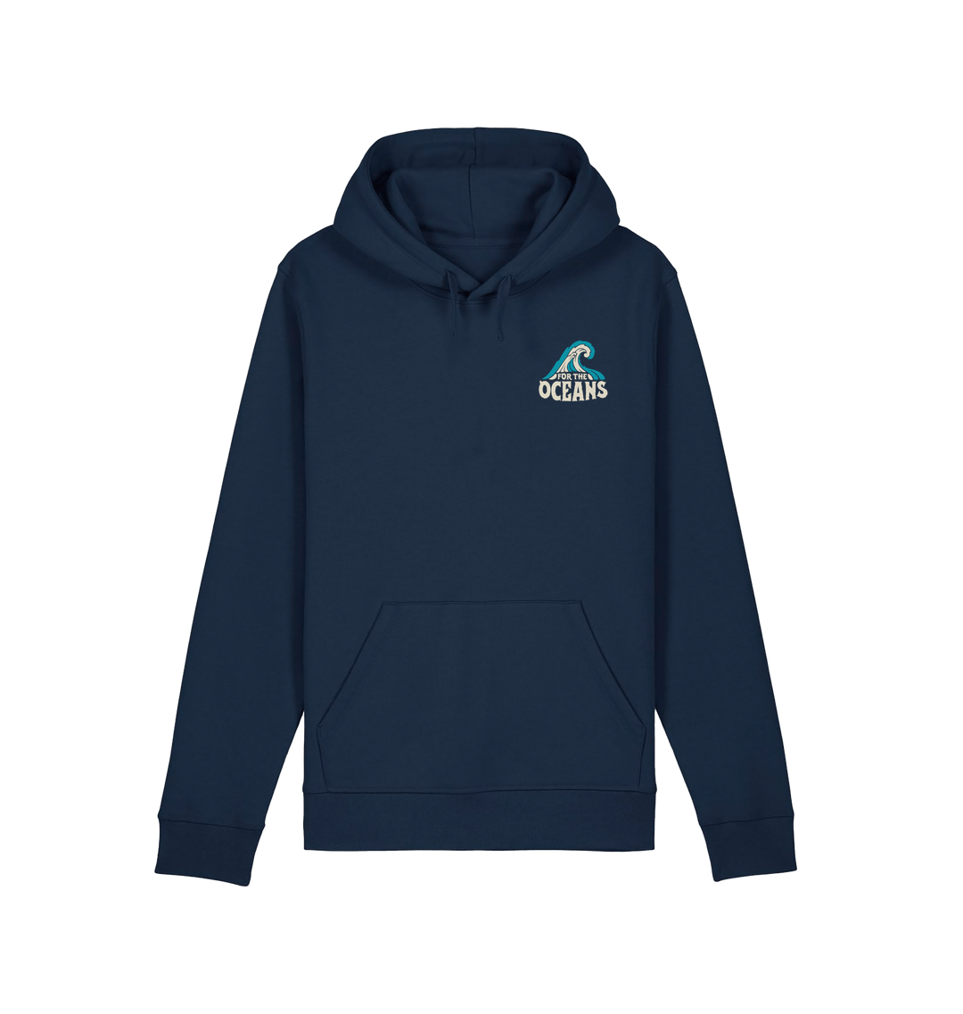 French Navy Printed Hoody