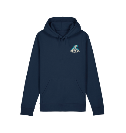 French Navy Printed Hoody