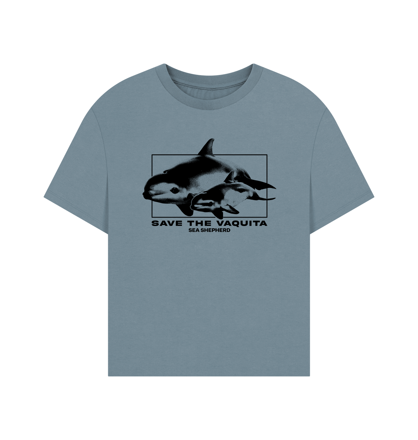Stone Blue Printed T-shirt