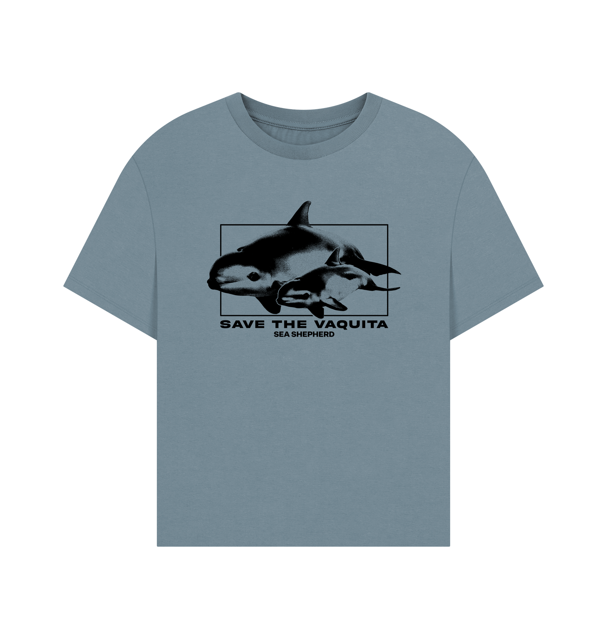 Stone Blue Printed T-shirt