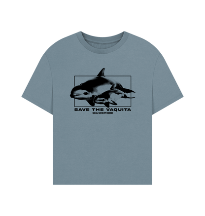 Stone Blue Printed T-shirt