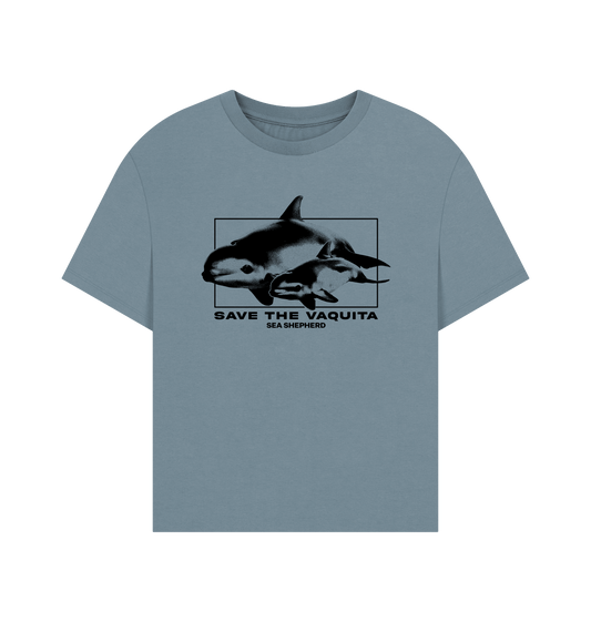 Stone Blue Printed T-shirt