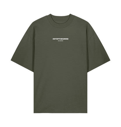 Khaki Printed T-shirt Front