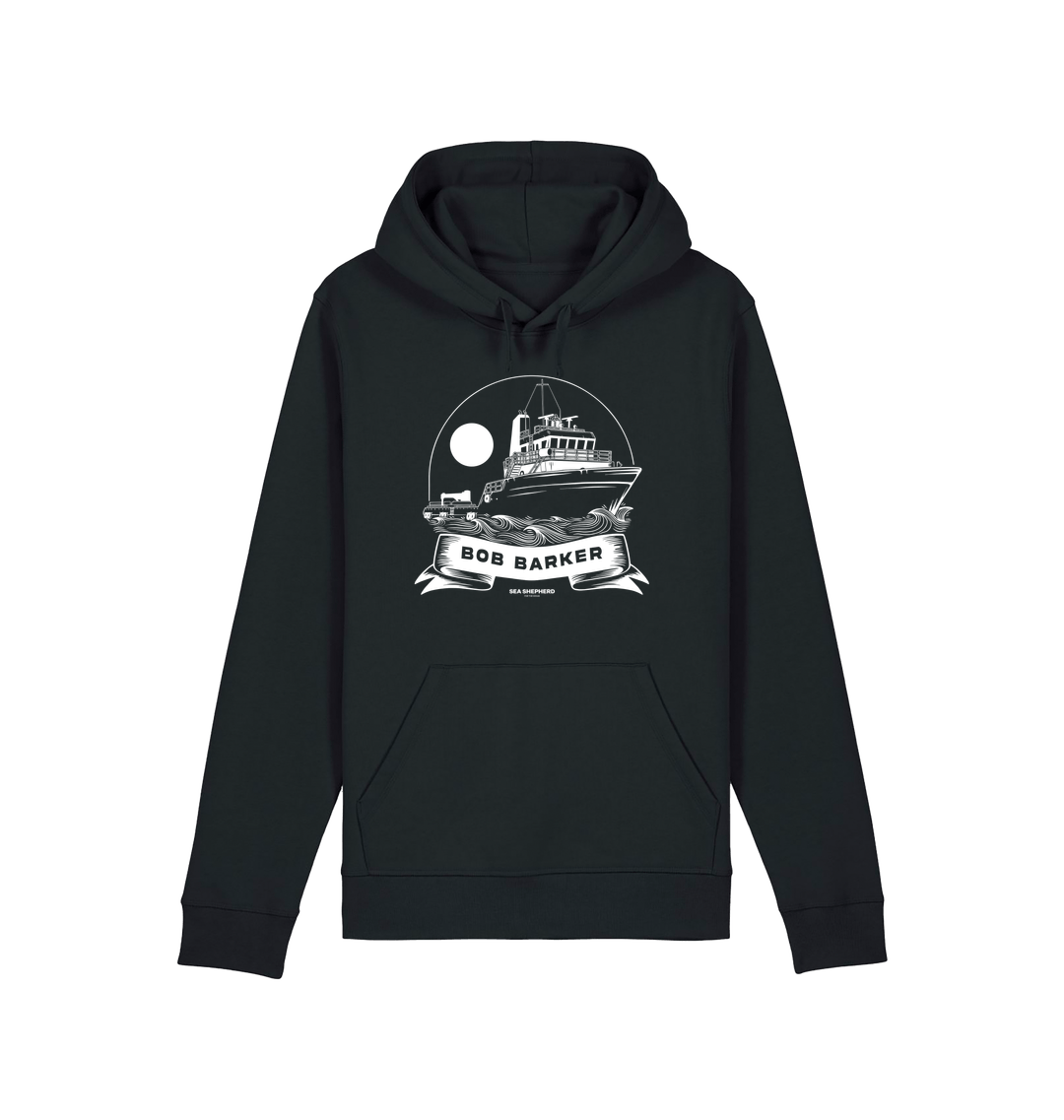 Black Printed Hoody