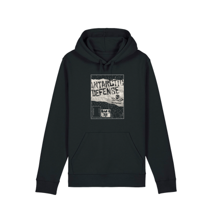 Black Printed Hoody Front