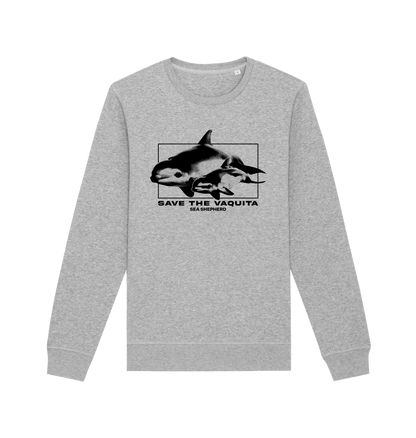 Heather Grey Printed Sweater Front