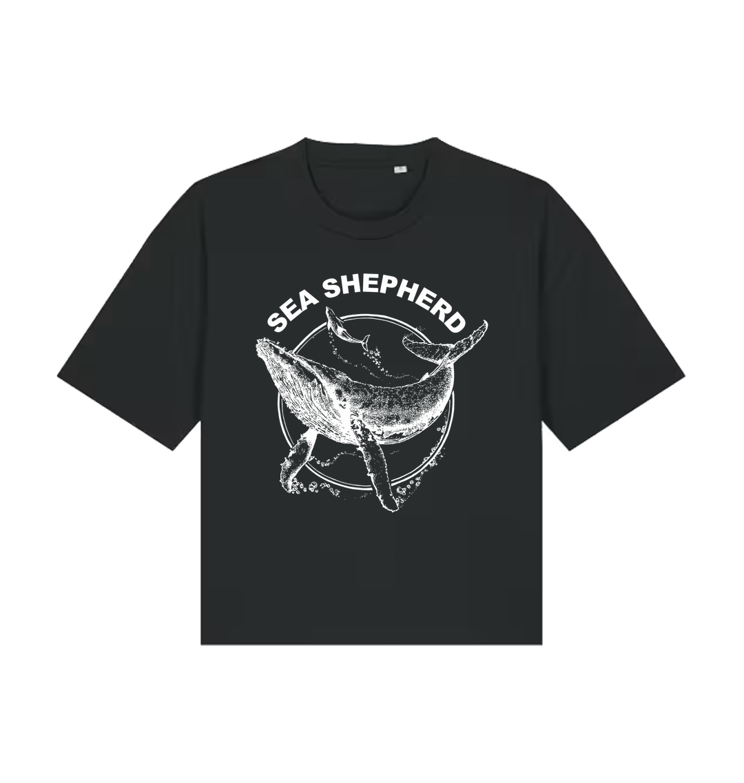 Black Printed T-shirt Front