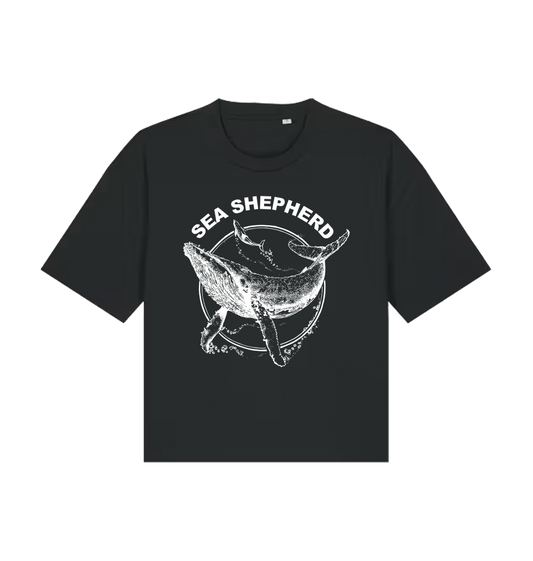 Black Printed T-shirt Front
