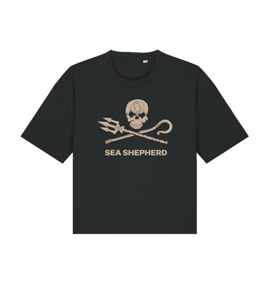 Black Printed T-shirt Front