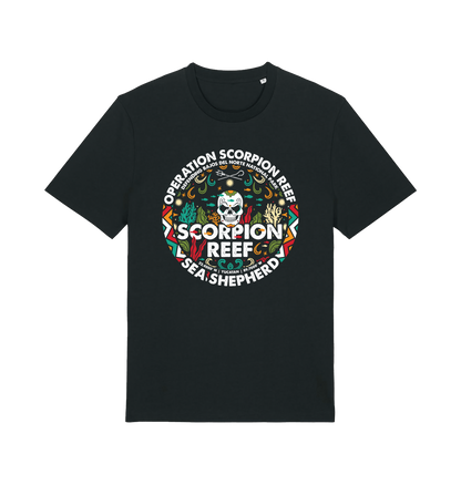 Black Printed T-shirt Front