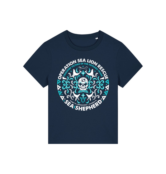French Navy Printed T-shirt Front