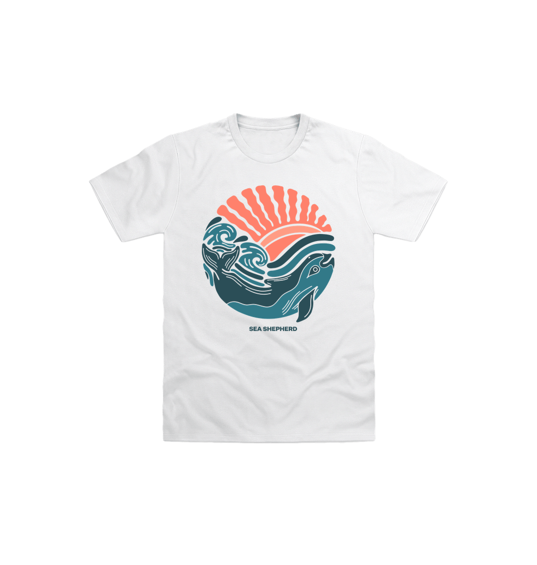 White Printed Kids T-Shirt Front