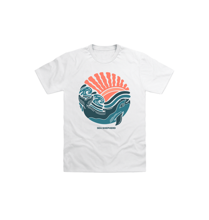 White Printed Kids T-Shirt Front