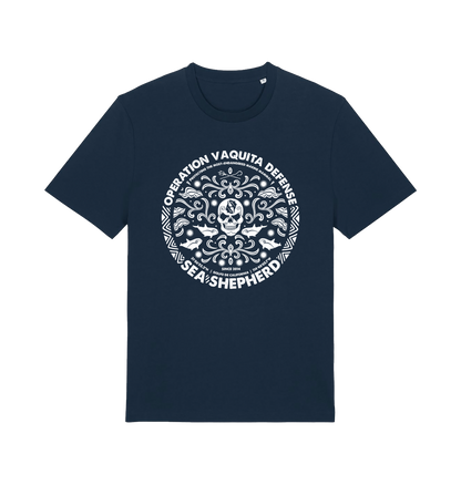 French Navy Printed T-shirt Front