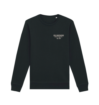 Black Printed Sweater Front