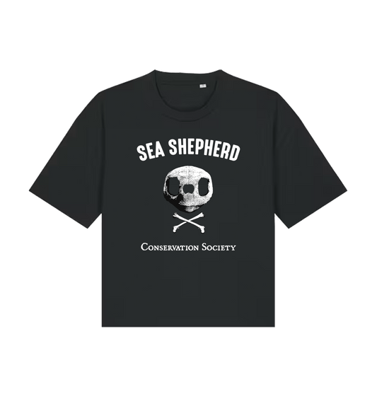 Black Printed T-shirt Front