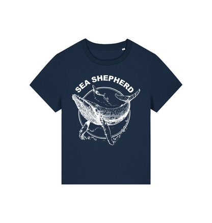 French Navy Printed T-shirt Front