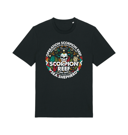 Black Printed T-shirt Front