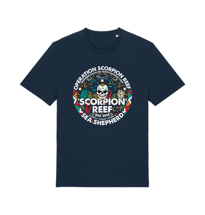 French Navy Printed T-shirt Front