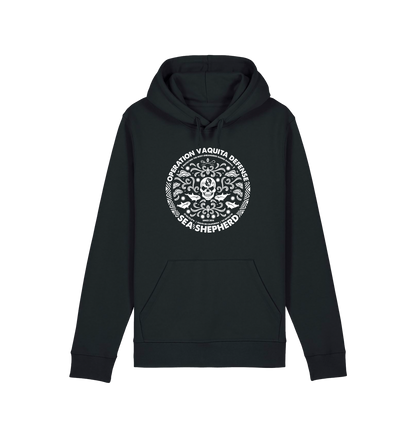 Black Printed Hoody Front