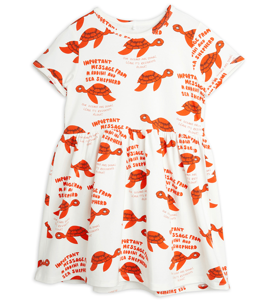 Red T-shirt dress