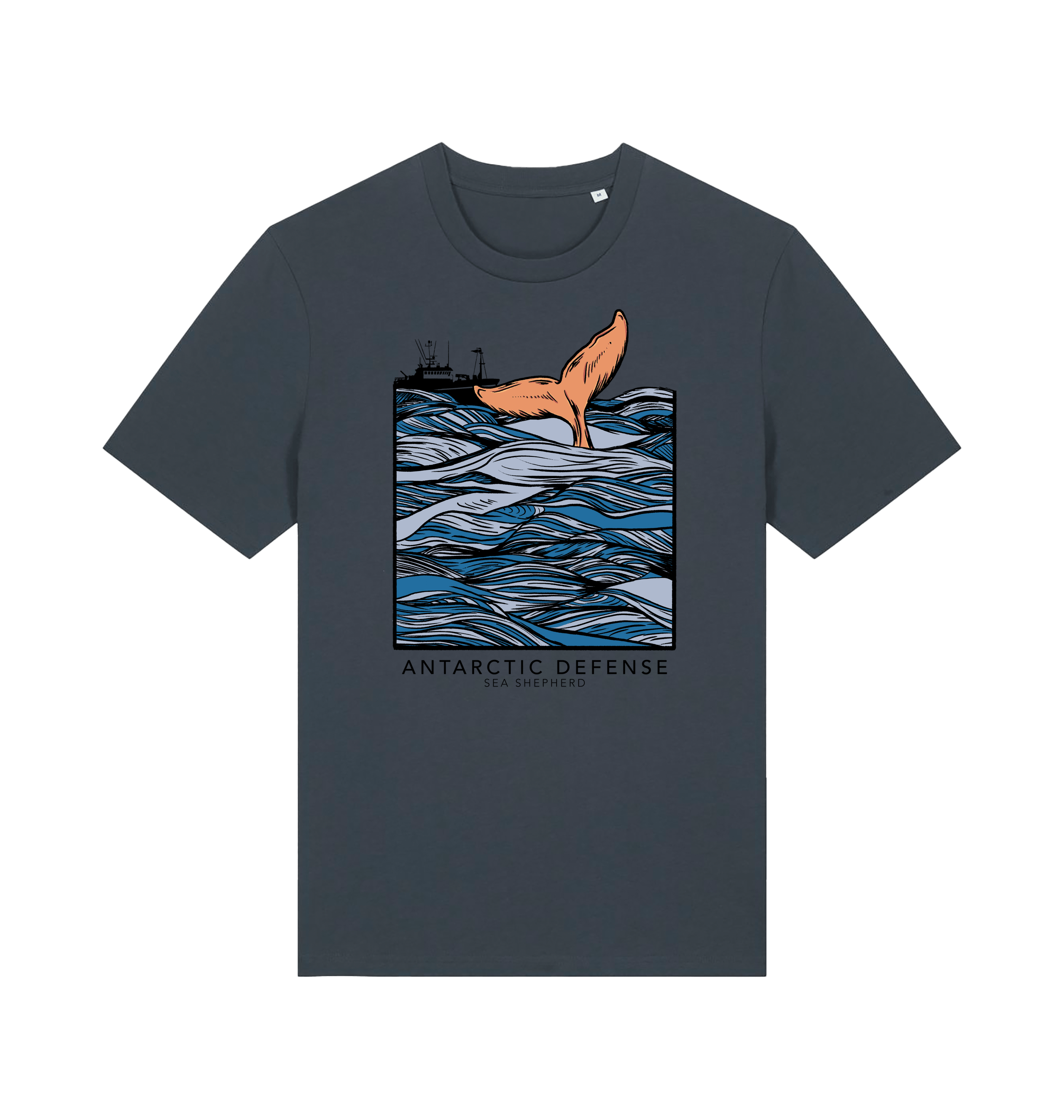 India Ink Grey Printed T-shirt Front