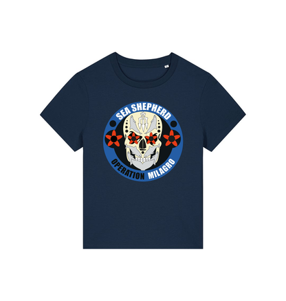 French Navy Printed T-shirt Front