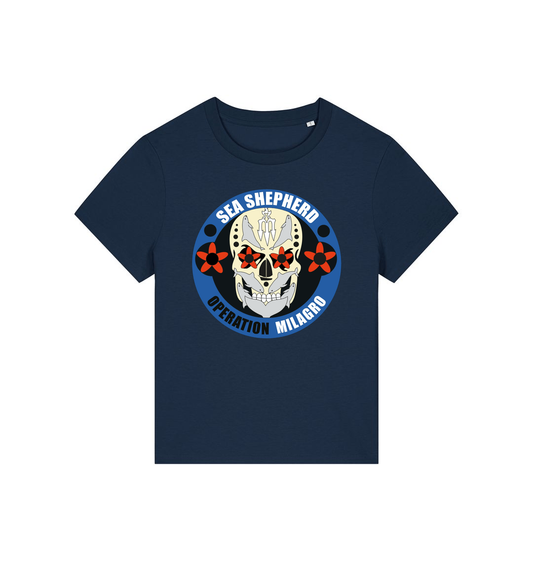French Navy Printed T-shirt Front