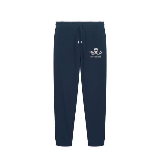 French Navy Printed Mens Joggers Front