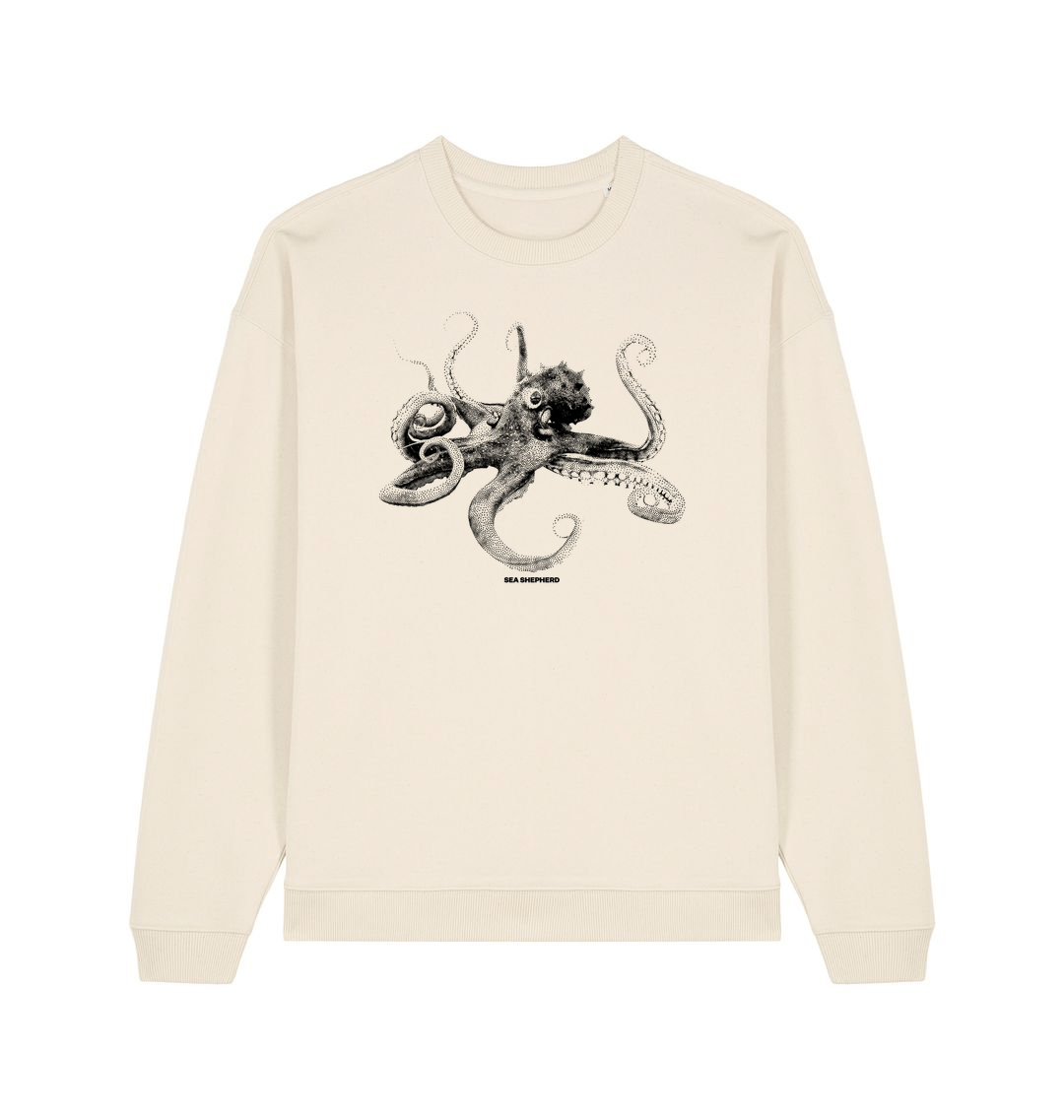 Natural Raw Printed Sweater Front