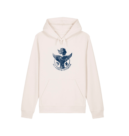 Vintage White Printed Hoody Front