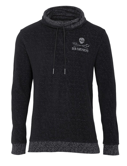 Black Printed Hoody