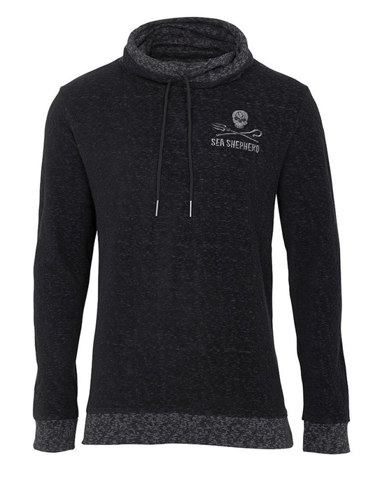 Black Printed Hoody