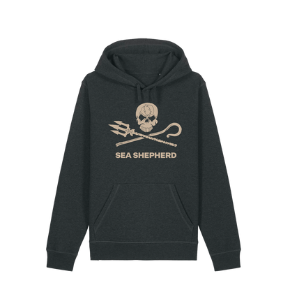 Dark Heather Grey Printed Hoody