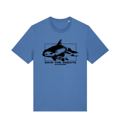 Bright Blue Printed T-shirt Front