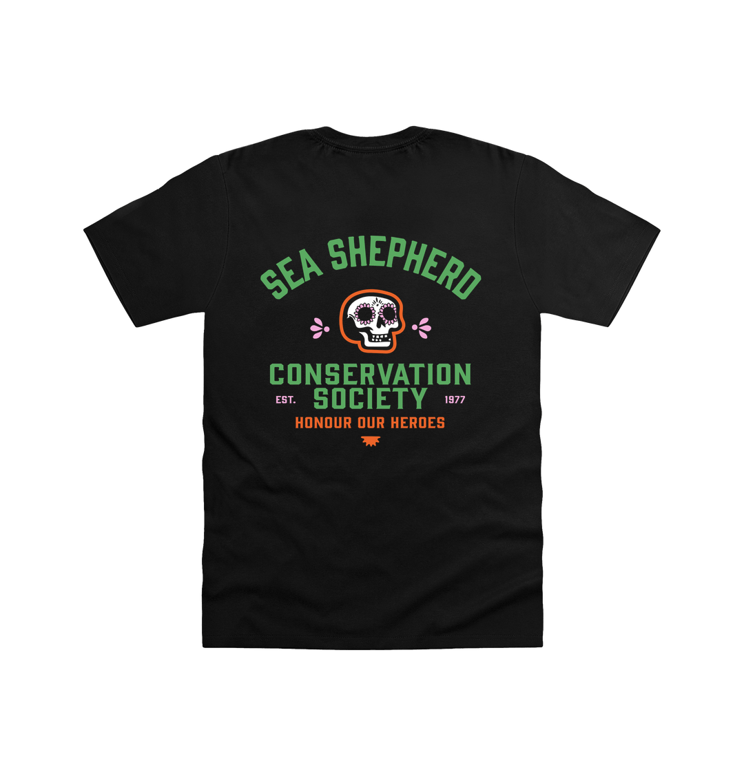 Black Printed T-shirt Back