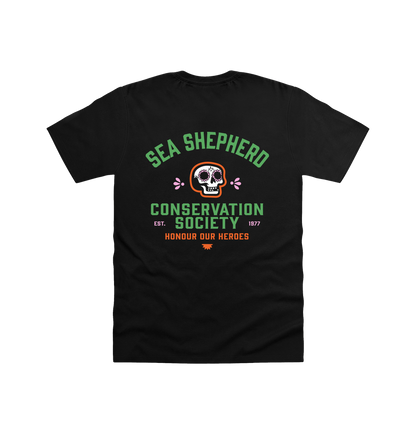 Black Printed T-shirt Back