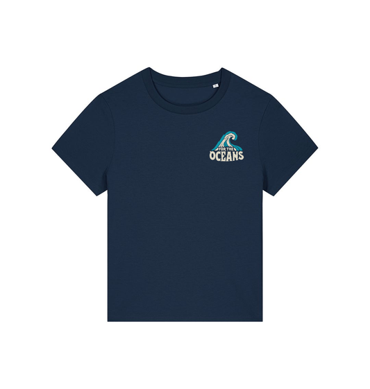 French Navy Printed T-shirt Front