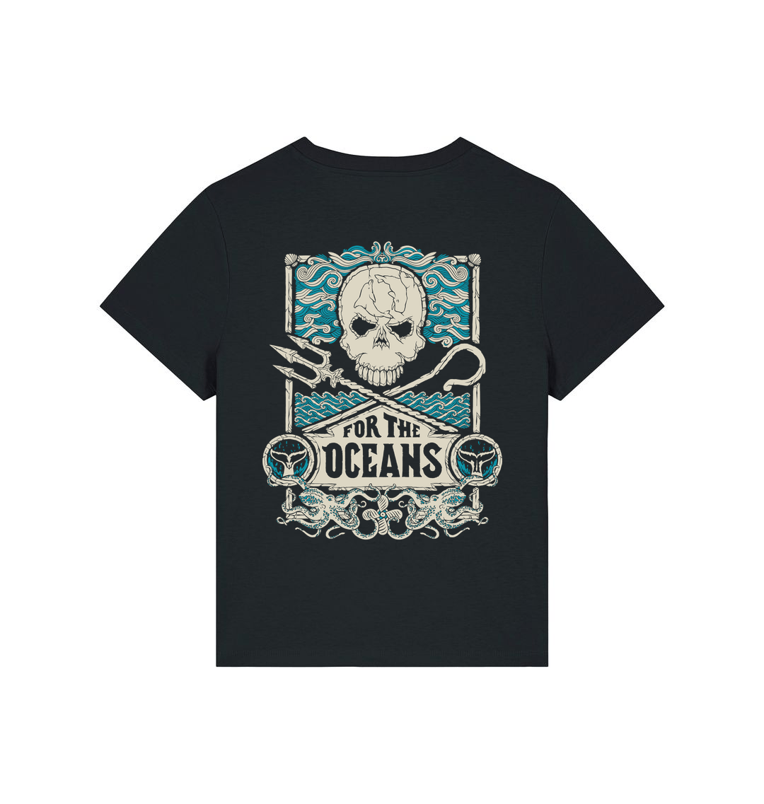 Black Printed T-shirt Back