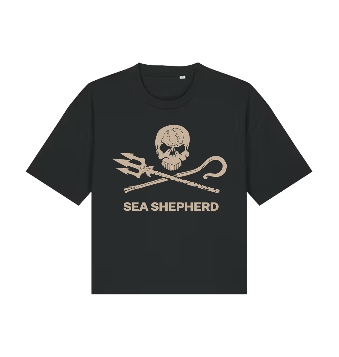 Black Printed T-shirt Front