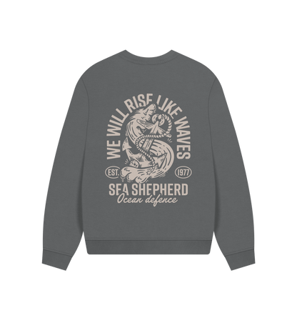 Slate Grey Printed Sweater